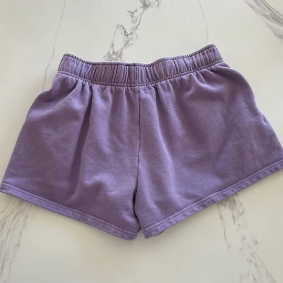 GUC Basin + Range Women’s French Terry Sweat Shorts in lavender (100% cotton) - Picture 7 of 12